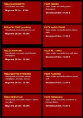 Menu O Paradise - Les pizzas