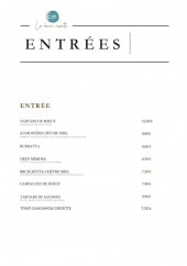 Menu La Bonne Assiette - Les entrées