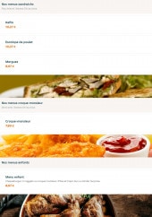 Menu O'braisé - Les menus sandwichs, menus croques monsieur, …