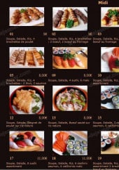 Menu Sashimi Sushi - les midi