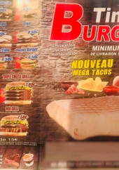 Menu Burger Time - Les burgers