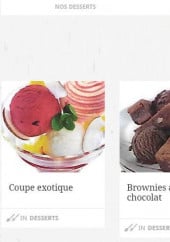 Menu Les Archanges - Les desserts