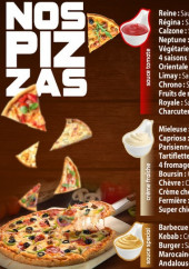 Menu chrono Pizza - Les pizzas