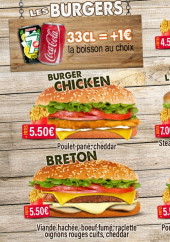 Menu chrono Pizza - Les burgers