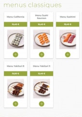 Menu Eat sushi - Menus classiques