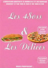 Menu Les 4 Soss et Les délices - Carte et menuLes 4 Soss et Les délices Elancourt