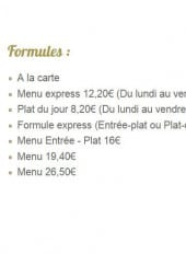 Menu le Donjon - Les formules