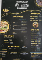 Menu La Suite - Les salades, plats, ...