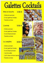 Menu Crêpe O' beurre - Les galettes cocktails