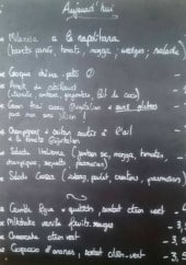 Menu Le cafe - Exemple de menu du jour