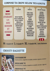 Menu Grignote La Night - Les crêpes et crousty baguette
