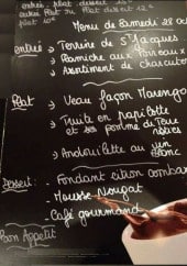 Menu Le Bidule - exemple de menu