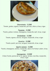 Menu Le Napoli - Les chevrotante, paysanne, ...