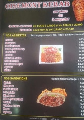 Menu Oisemont kebab - Les assiettes et sandwichs