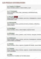 Menu Le Kiosque à Pizzas - Les pizzas gourmandes