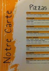 Menu Le Lirot - les pizzas