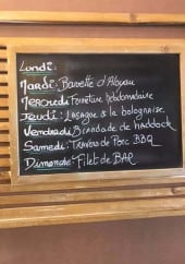 Menu La hutterie - Exemple de menu