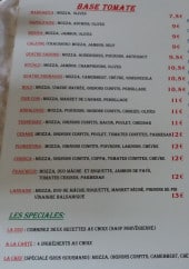 Menu Qualipizza - les pizzas