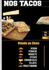 Menu Ôpetit Creux - Les tacos