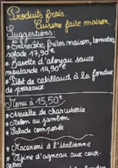 Menu Le Pastel - Exemple de menu