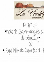 Menu Le Vivaldi - Plats