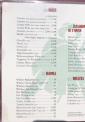 Menu Cafe du commerce - Les bières, alcools, ...