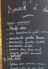 Menu Snack'a dos - Exemple de menu