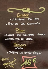 Menu Le Rituel - Exemple de menu