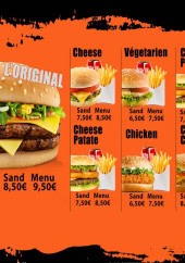 Menu Lomagne Tacos - Les burgers
