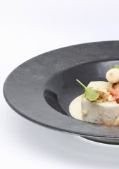 Menu Le Pastel - Filet de mulet, condiment poutargue fenouil, pomme de terre citron, carte Rentrée 2024