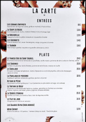 Menu Le Saint Gabriel - La carte