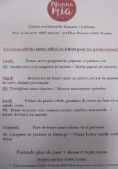 Menu Mamma Mia - Menus de la semaine 