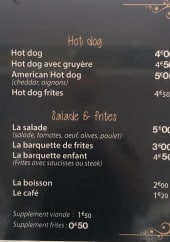 Menu Péché Mignon - Hot dog, salades et frites 