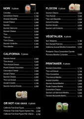 Menu Sushi or not Sushi - Nori, flocon, végétalien,...
