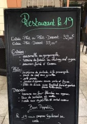 Menu Le 19 - Exemple de menu