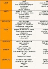 Menu Azur Repas - Exemple de menus