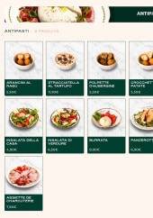 Menu Piperno - Les antipastis