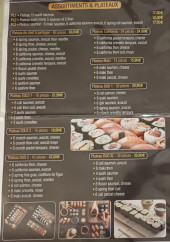 Menu Villa D’asie - Les assortiments et plateaux