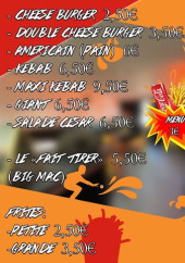 Menu The doner - La carte