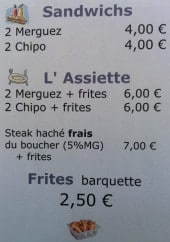 Menu Bar de L'étoile - Les sandwiches