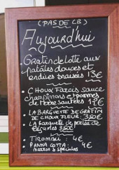 Menu Chez Pascaline - Exemple de menu