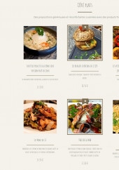 Menu Au 13 - Les plats