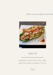Menu Au 13 - Les entrées