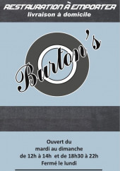 Menu Burton's - Carte et menu Burton's Draguignan