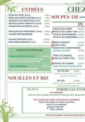Menu Chez Lee - La carte