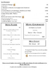 Menu L'Androuno - Desserts et menus