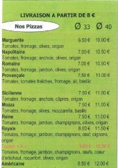 Menu le Toutan K - les pizzas