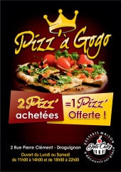 Menu Pizz'a gogo - Carte et menu Pizz'a gogo Draguignan