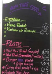 Menu Black Thaï - Un exemple de menu du jour