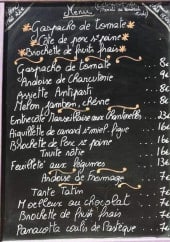 Menu Ecce Terra - Un exemple de menu du jour